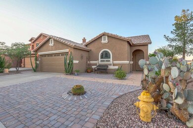 Beautiful cobblestone patio