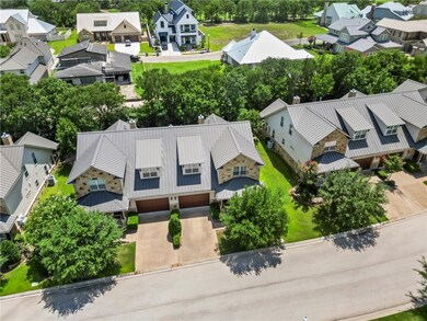 Aerial view of residential area