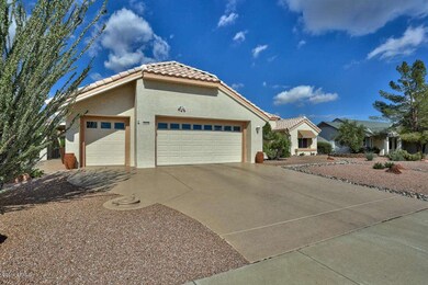 Two-car plus Golf-cart garages