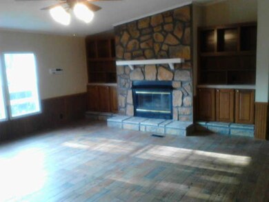 Family Room from BR2 entry...Fireplace 