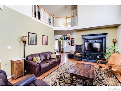 Family room is open to 2nd floor hallway loft.