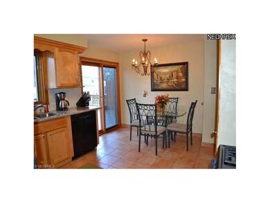 Breakfast Area with Slider door to rear Deck