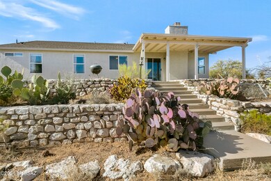 Terraced back patio