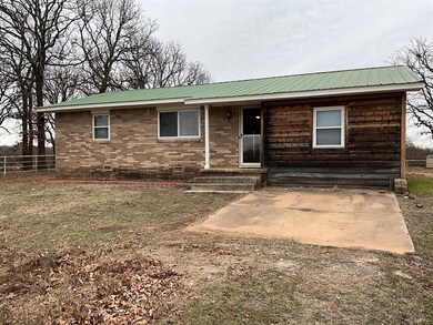 View of single story home
