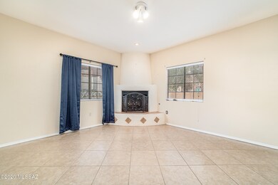 Living Area With Fireplace