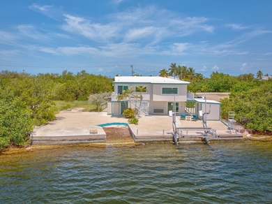 Aerial back of home