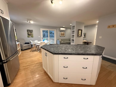 Island with ample storage great for meal prepping