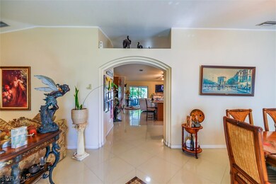 walking into the house
