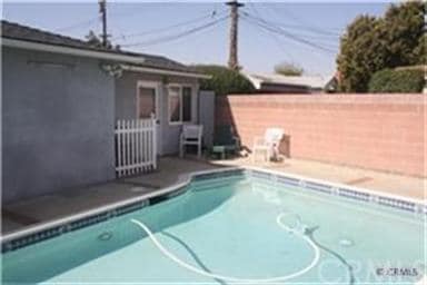 A large extra room behind the garage.