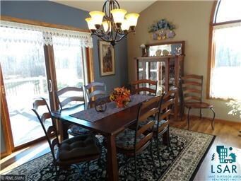 Enjoy the open dining room or the deck for easy en