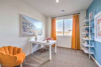 Office featuring carpet flooring, baseboards, and