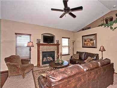 LIVING AREA WITH GAS FIREPLACE AND A HANDY NITCH F