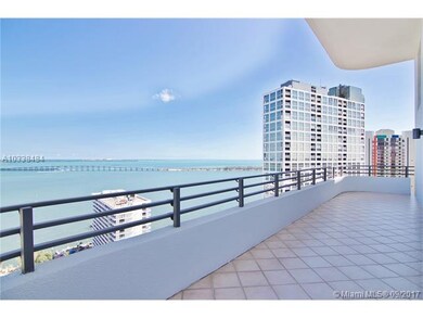 Southeast view over looking Biscayne Bay and Key B