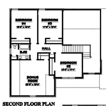 The Bennett Floor Plan That Is Being Built On Lot 89 - 702 Aubrey Sue Pass