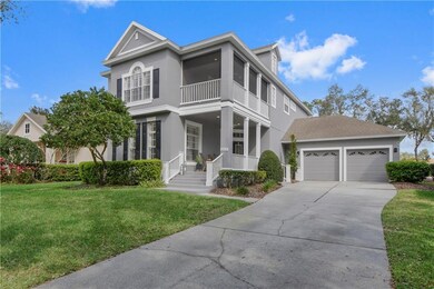 Two porches on the front of the home.  The 2nd flo