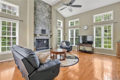Spacious two story family room!
