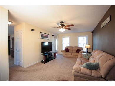 The family room is open to the kitchen...