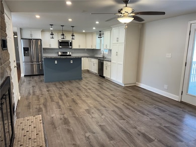 kitchen to family room