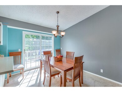 Dining area with patio that walks out to deck!