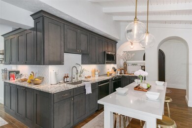 Renovated Kitchen, granite counters, custom island, solid wood cabinetry