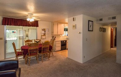 dining area to kitchen