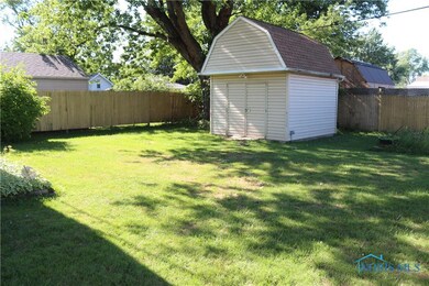 Backyard with privacy fence