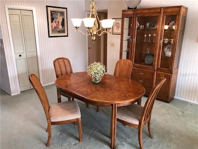Dining room has ample area to expand