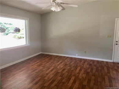 Family room with large window