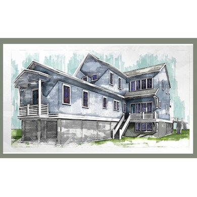 Street side of home Rendering