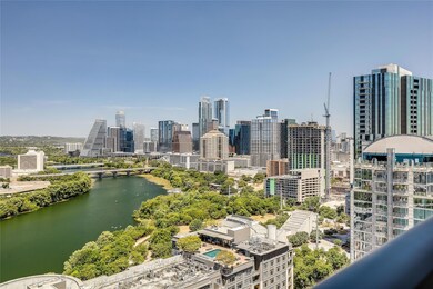 Skyline view featuring a large body of water