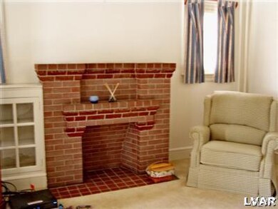 Living room fireplace
