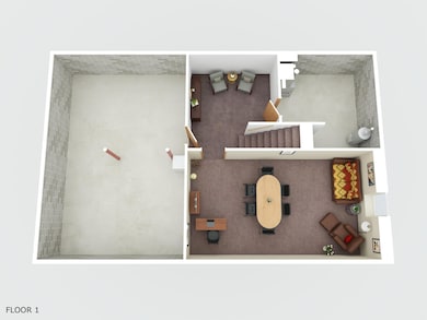 3D rendering of the lower level