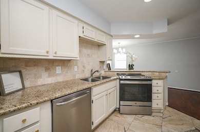 Modern and inviting kitchen with an open view to t