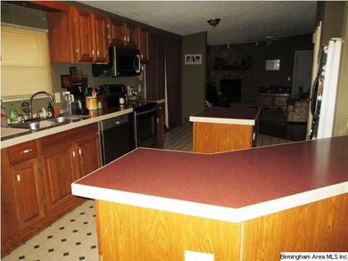 Kitchen with eat in area