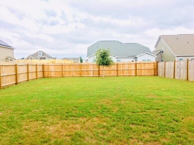 Large fenced in backyard