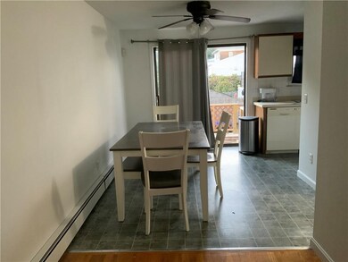 Dining area with slider to deck