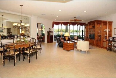 Spacious living area and dining area