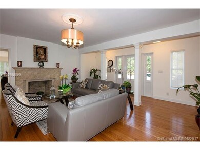 1st Level Living Room with Deco Fireplace