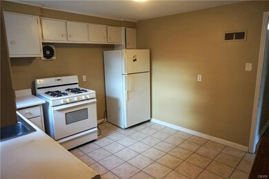 This view shows space for appliances as well as an