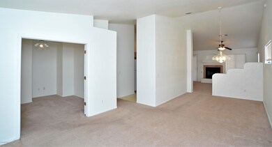Greatroom with den on the left