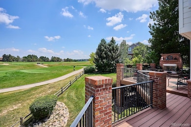 Wrap around composite deck overlooking golf course