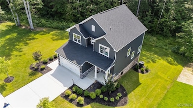 View from above of property