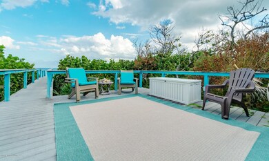 Private beachfront patio