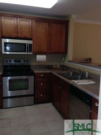 Stainless steel Appliances in the kitchen.