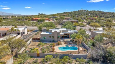 Soaring above private backyard