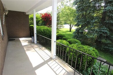 Front porch over the house entrance