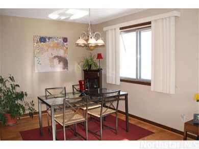Dining room has a huge window for plenty of natura