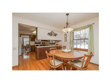 Dining Area. Hardwood floors in kitchen and dining