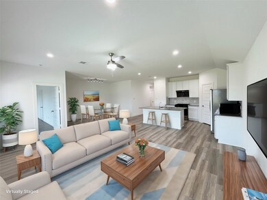 Virtually staged Living Room