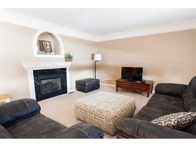 Family Room. Charming family room with gas log fir